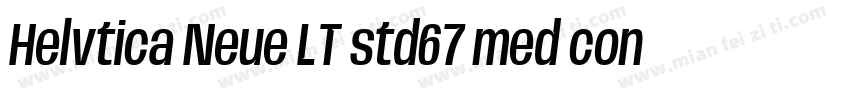 Helvtica Neue LT std67 med cond字体转换